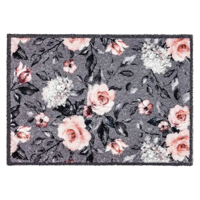 Astra Sauberlaufmatte Pure & Soft - L x B: 50 x 70 cm, Blumen - Draufsicht