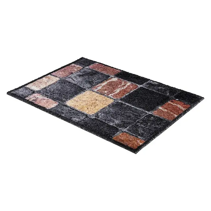 Astra Sauberlaufmatte Pure & Soft - L x B: 50 x 70 cm, Fliesen - Diagonale Ansicht