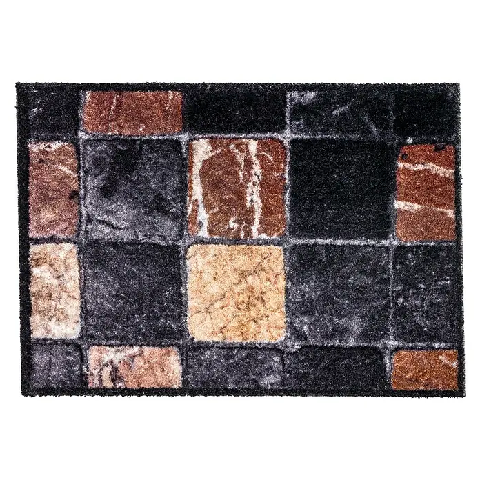 Astra Sauberlaufmatte Pure & Soft - L x B: 50 x 70 cm, Fliesen - Draufsicht