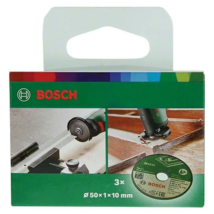 Bosch Disco de corte - Diámetro: 50 mm, Acero inoxidable - Vista frontal