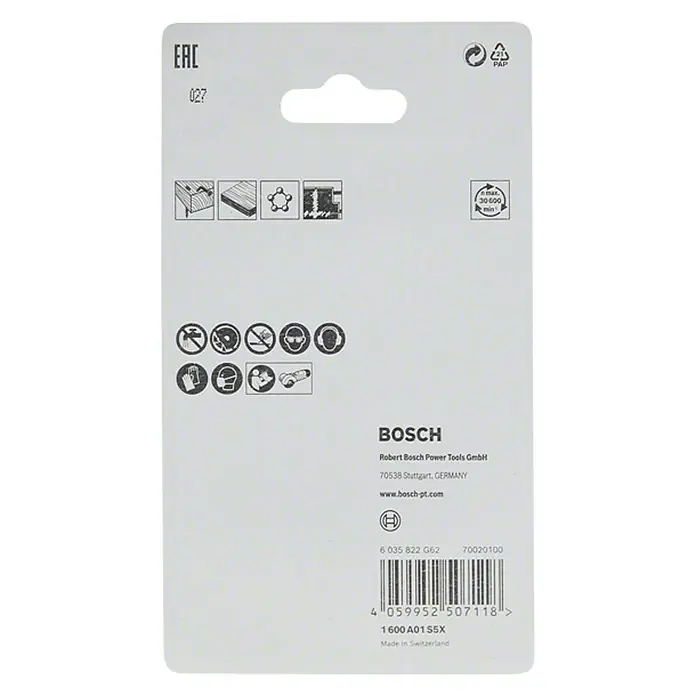 Bosch Disco de corte de carburo Carbide Multi Wheel - Diámetro: 50 mm, Espesor: 1 mm, Apto para: Madera - Vista trasera