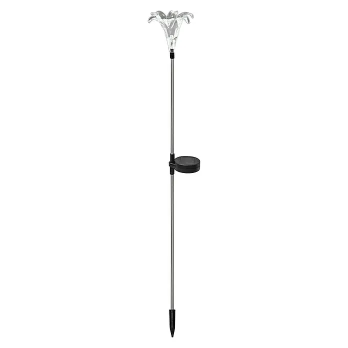 BAUHAUS Solarleuchte Blume - 60 cm, Erdspieß, IP44 - Vorderansicht