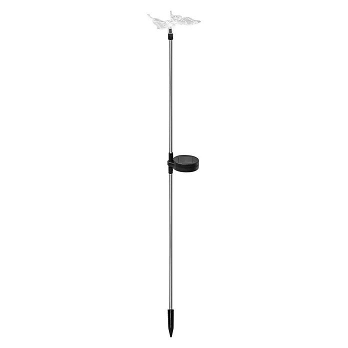 BAUHAUS Solarleuchte Schmetterling - 60 cm, Erdspieß, IP44 - Vorderansicht