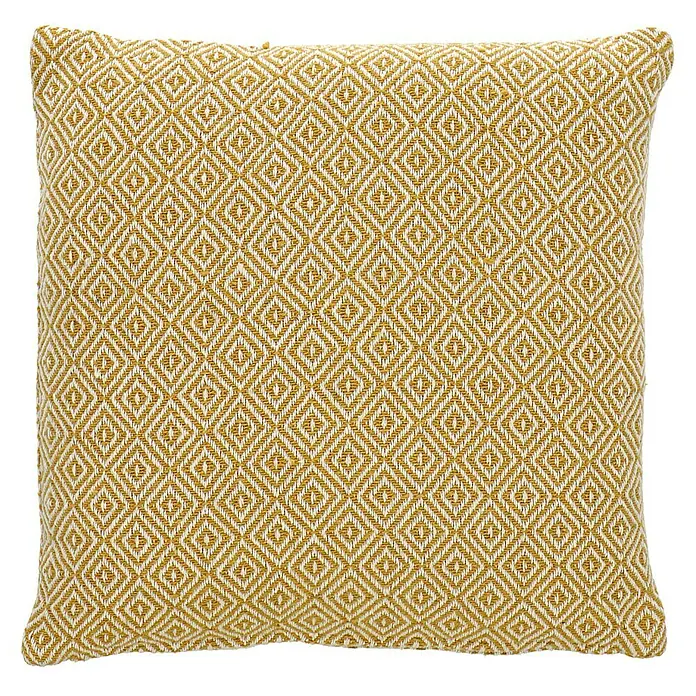 Kissen Zigzag - Gelb, 45 x 45 cm, 100 % Baumwolle - Draufsicht