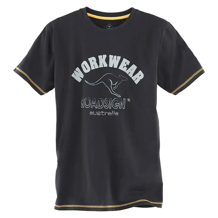 T-Shirt - L, Schwarz/Gelb - Vorderansicht