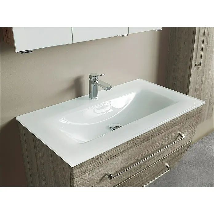 Camargue Orion Waschtischunterschrank - 90,5 x 51 x 52,5 cm, Sanremo Rustico, Matt - Stimmungsaufnahme