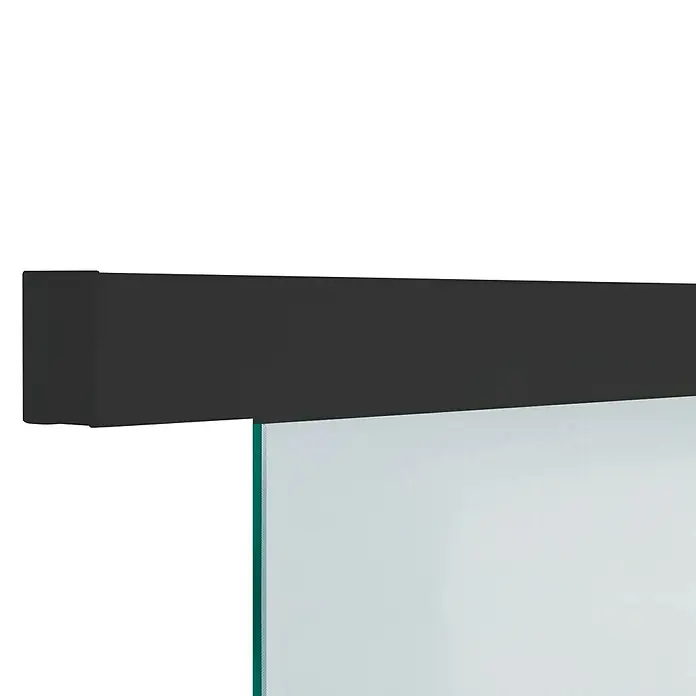 Diamond Doors Black Edition Vodilica za staklena klizna vrata Linea 40 Premium - Aluminij, Vrsta okova: Zatvorenog oblika, 190 cm - Detaljan prikaz