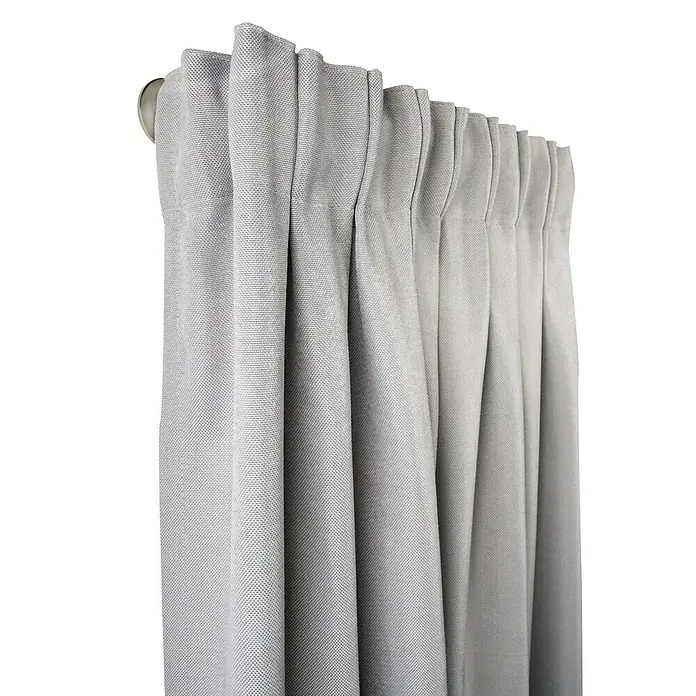 Stilgarnitur Day & Night - Länge Gardinenstange: 120 cm - 210 cm, Edelstahloptik - Detailaufnahme