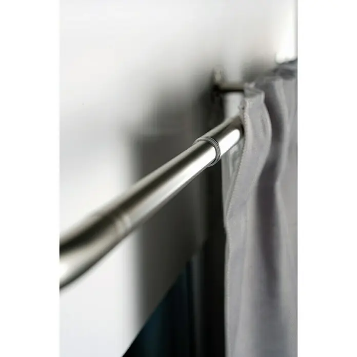 Stilgarnitur Day & Night - Länge Gardinenstange: 120 cm - 210 cm, Edelstahloptik - Detailaufnahme