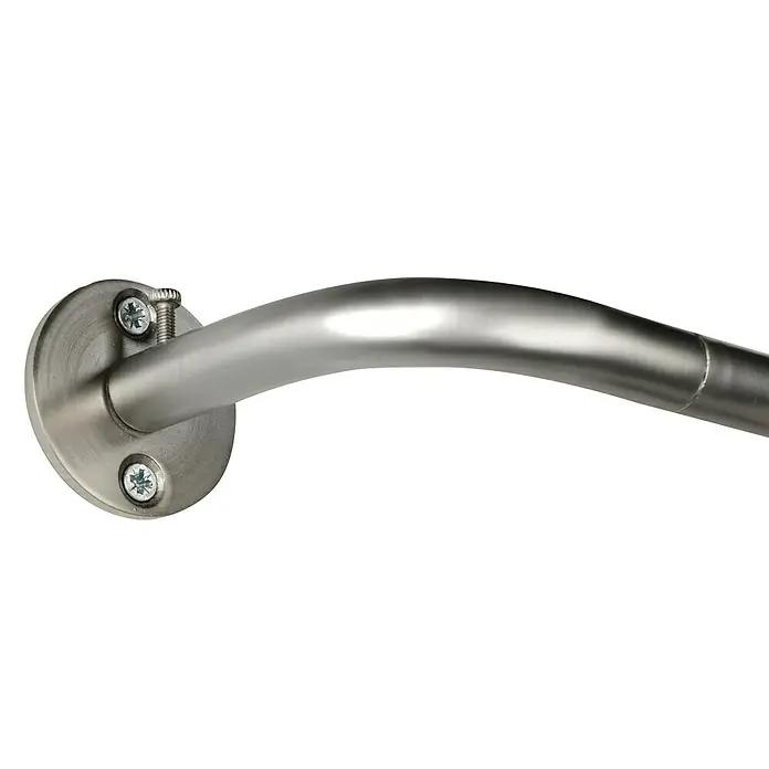 Stilgarnitur Day & Night - Länge Gardinenstange: 120 cm - 210 cm, Edelstahloptik - Detailaufnahme