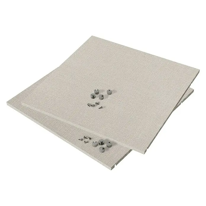 Finsa Set de estanterías para el armario - L x An x Al: 46,8 x 57,3 x 1,6 cm, Gris - Vista angular