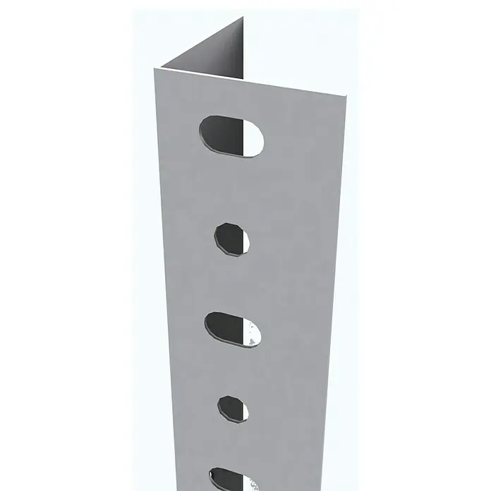 Simonrack Simonclassic Perfil angular - L x An x Al: 200 x 3,9 x 3,9 cm, Metal, Blanco - Primer plano