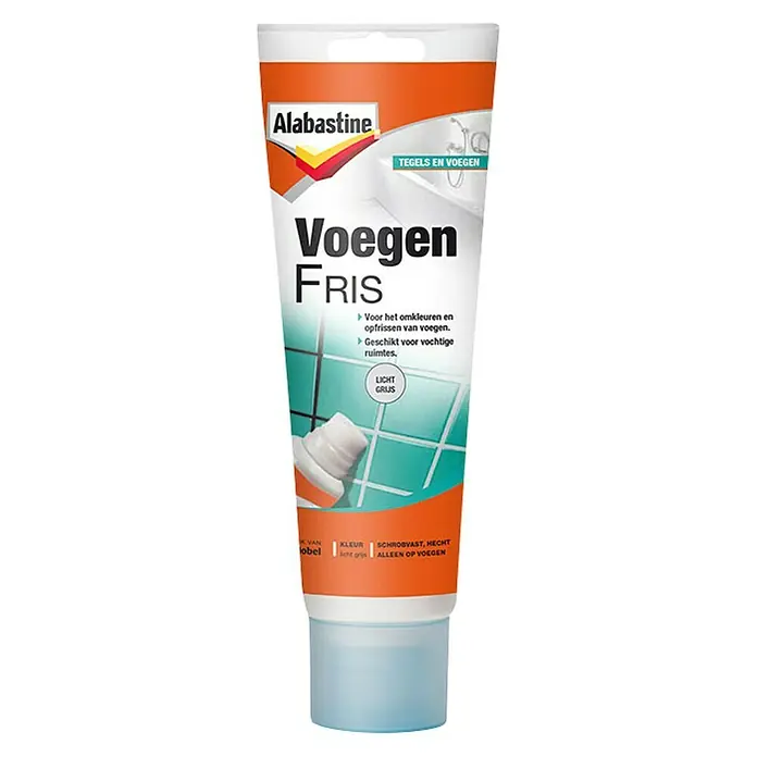 Alabastine Voegenfris - 220 ml, Tube, Grijs - Vooraanzicht