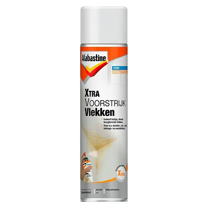 Alabastine Voorstrijk Xtra Vlekken - 500 ml, Wit - Vooraanzicht