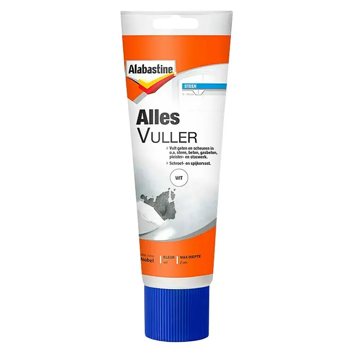 Alabastine Vulmiddel Allesvuller - 330 g, Tube, Wit - Vooraanzicht