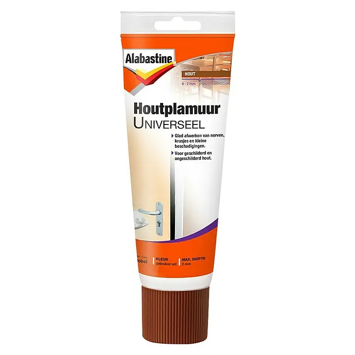 Alabastine Houtplamuur Universeel - 400 g, Tube - Vooraanzicht