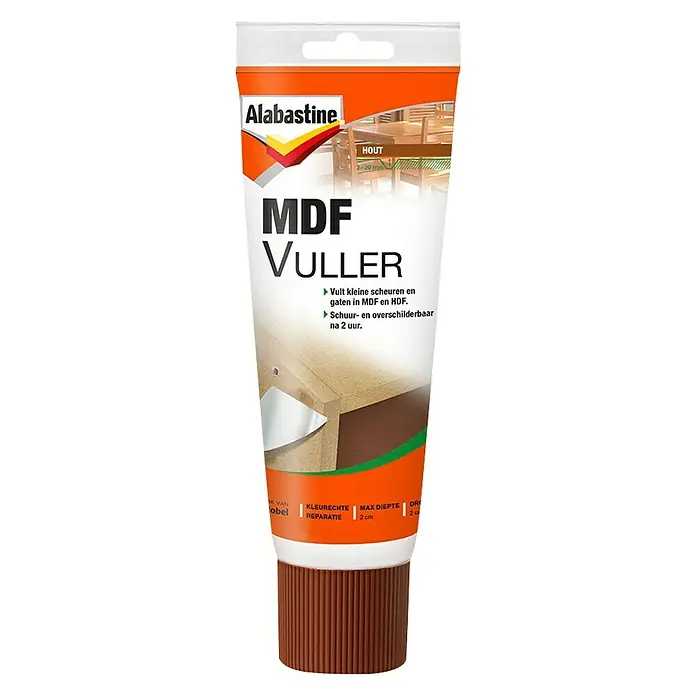 Alabastine Vulmiddel MDF - 330 g, Tube - Vooraanzicht