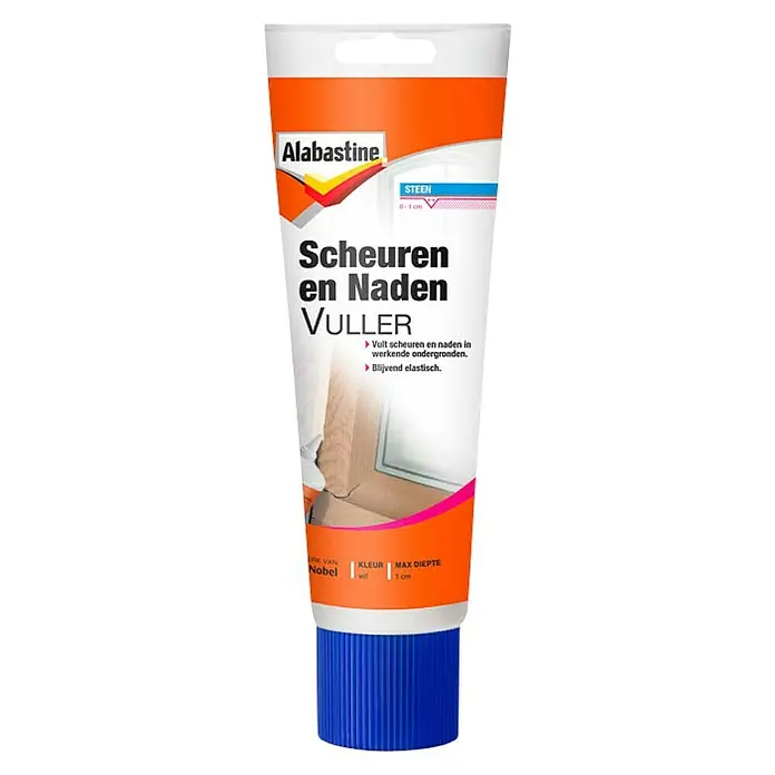Alabastine Vulmiddel Scheuren en Naden - 330 g, Tube - Vooraanzicht