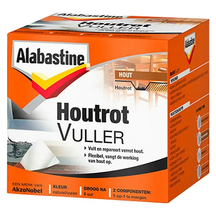 Alabastine Vulmiddel Houtrot - 500 g - Vooraanzicht