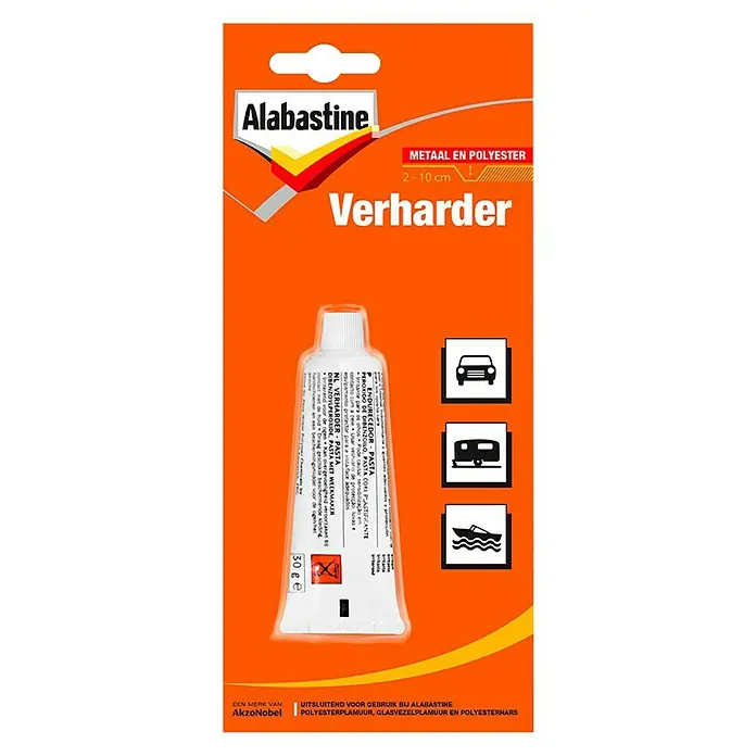 Alabastine Verharder - 30 g, Tube, Wit - Vooraanzicht
