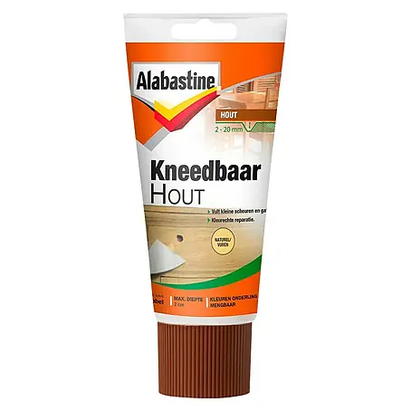 Alabastine  Houtplamuur Kneedbaar Naturel/Vuren