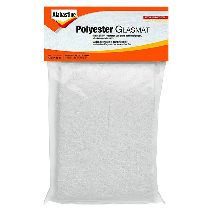 Alabastine Glasmat Polyester - 100 x 50 cm - Vooraanzicht