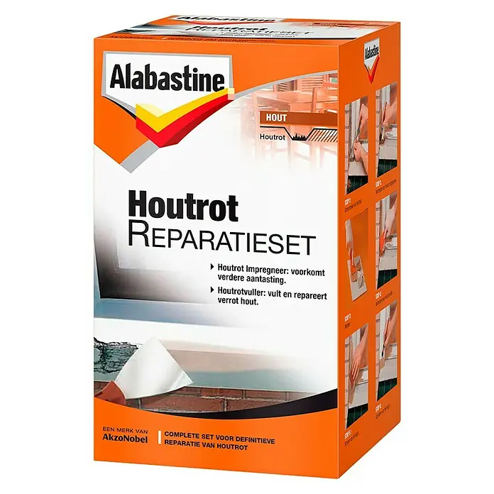 Alabastine Reparatieset Houtrot - 3 -delig - Vooraanzicht
