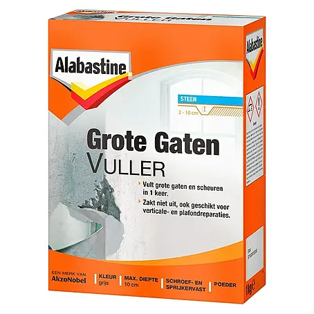 Alabastine  Vulmiddel Grote Gaten poeder