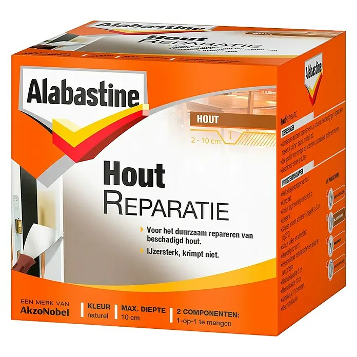 Alabastine Reparatiemiddel Hout - 500 ml, Blik - Vooraanzicht