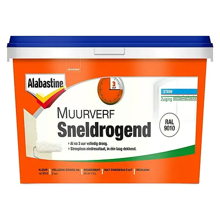 Alabastine  Muurverf Sneldrogend RAL 9010