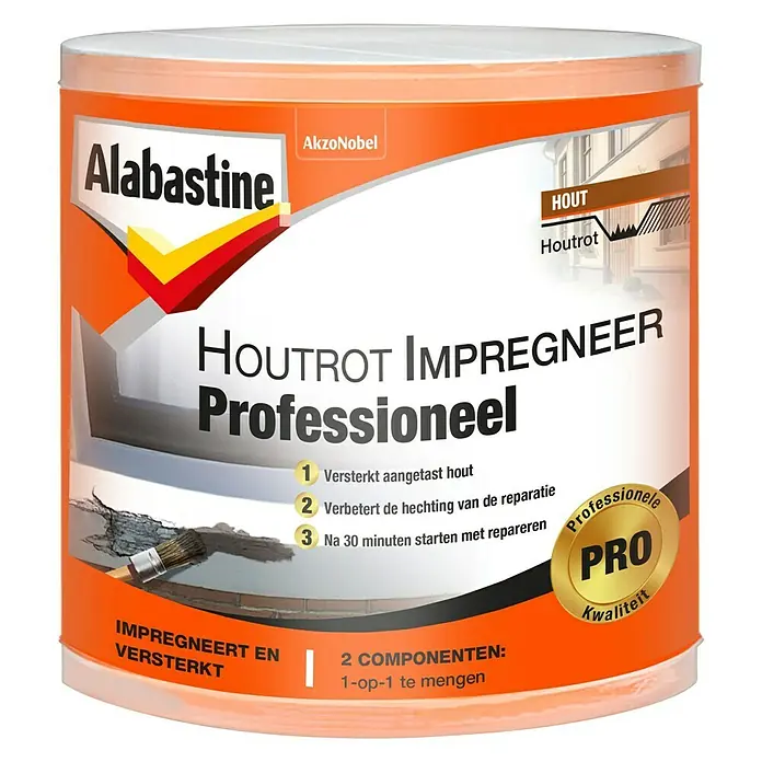 Alabastine Impregneer Houtrot Professioneel - 120 ml - Vooraanzicht