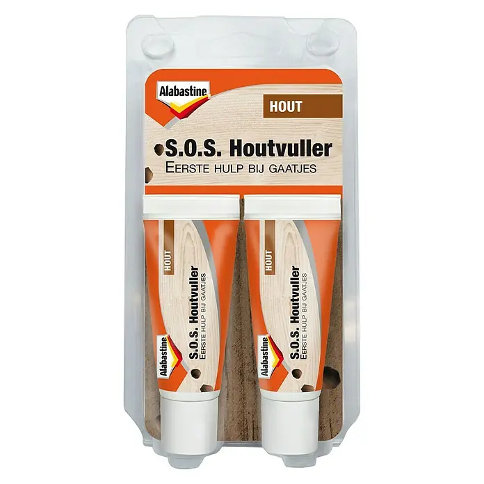 Alabastine Vulmiddel SOS Houtvuller - 40 ml, Tube - Vooraanzicht