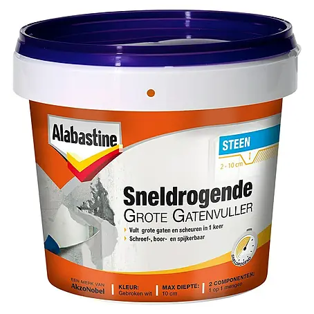Alabastine  Vulmiddel Sneldrogende Grote Gatenvuller