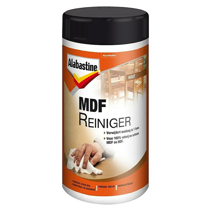Alabastine Houtreiniger MDF - 50 st. - Vooraanzicht