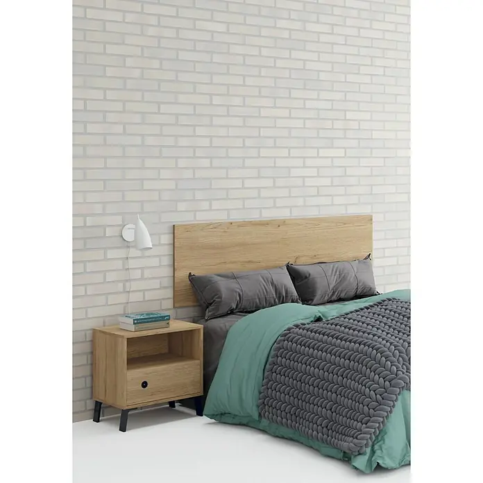Muebles Pitarch Cabecero de cama Camila - L x An x Al: 1,6 x 160 x 50 cm, Roble gold - Foto ambiente