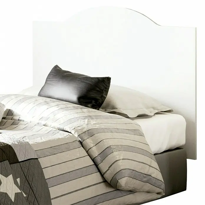 Muebles Pitarch Cabecero de cama Valentina - L x An x Al: 1,6 x 100 x 80 cm, Blanco - Primer plano