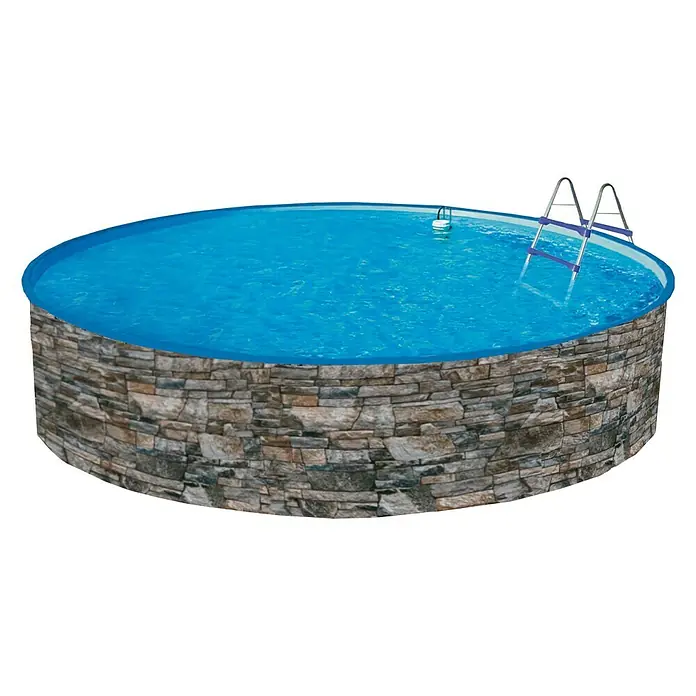 Piscina circular Splasher - Ø x Al: 3,6 x 1,05 m, 8.900 l, Grafito - Vista angular