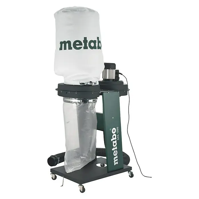 Metabo Odsisni uređaj SPA 1200 - Maksimalni protok zraka: 900 m³/h, Količina punjenja: 65 l, 0,55 kW - Dijagonalni pogled