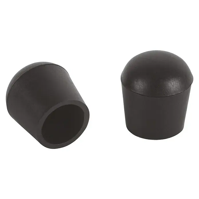 Rohrkappen - Durchmesser: 10 mm, Schwarz - Diagonale Ansicht