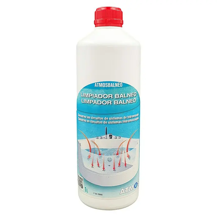 Atmos Limpiador sistema piscina hidromasaje Atmosbalneo - 1 l - Vista frontal
