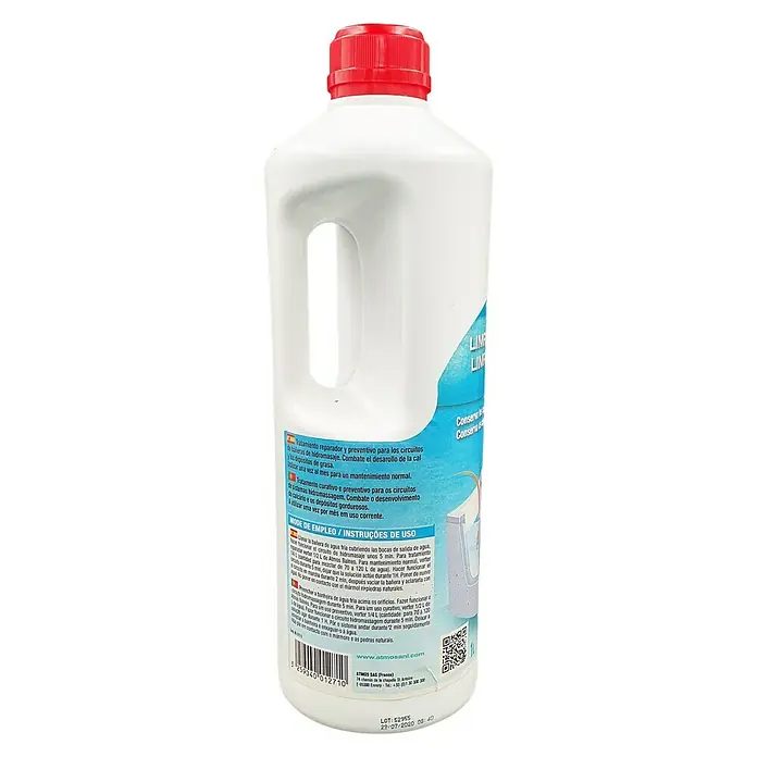 Atmos Limpiador sistema piscina hidromasaje Atmosbalneo - 1 l - Vista angular