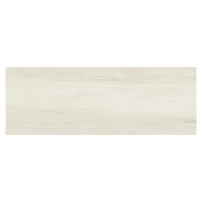 Pavimento cerámico Atelier - 23,5 x 66,2 cm, Blanco, Estilo madera - Vista superior