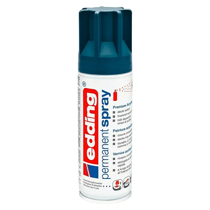 Edding Sprej Permanent - Ponoćno plava, 200 ml - Pogled sprijeda