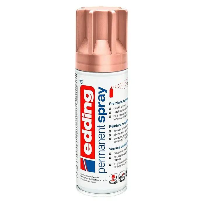 Edding Permanent Spray - Roségold, 200 ml - Vorderansicht