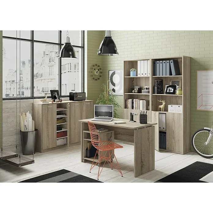 Muebles Pitarch Armario multiuso - L x An x Al: 36 x 74 x 101 cm, Roble - Foto ambiente