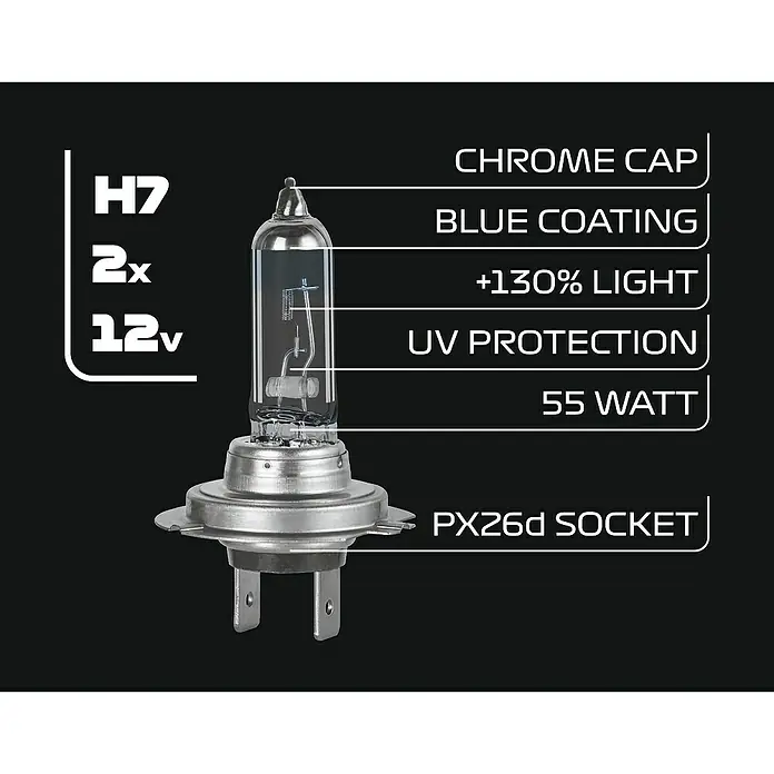 Formula 1® Hauptscheinwerfer-Lampen CL770 - H7, 2 Stk.