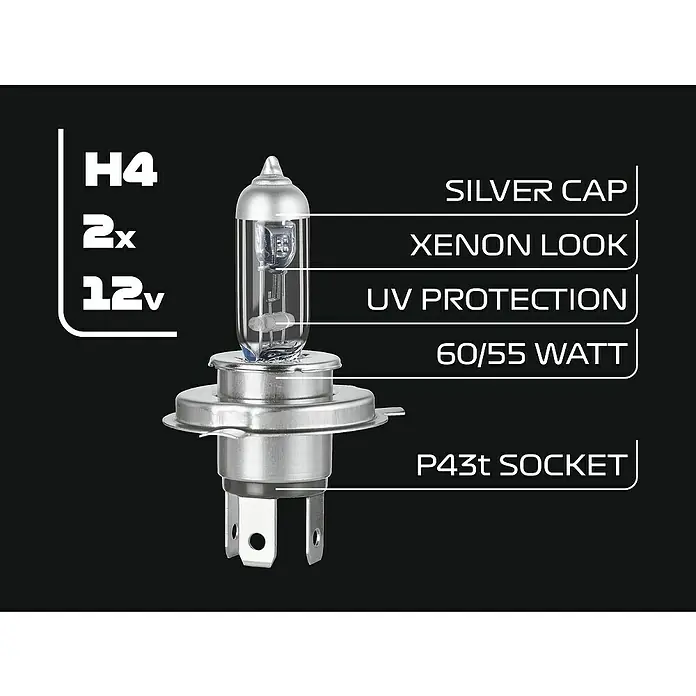 Formula 1® Hauptscheinwerfer-Lampen CL450 - H4, 2 Stk.