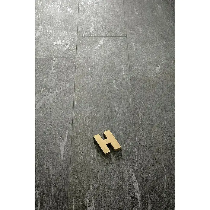 Marazzi Feinsteinzeugfliese Davos - 30 x 120 cm, Anthrazit, Matt - Detailaufnahme