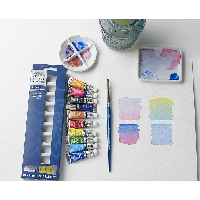 Winsor & Newton Cotman Aquarellfarben-Set - 10 Stk. x 5 ml, Tube - Stimmungsaufnahme