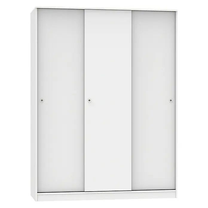 Muebles Pitarch Armario con puertas correderas Tibet - L x An x Al: 55 x 150 x 200 cm, Blanco - Vista frontal
